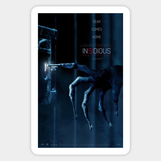 Insidious: The Last Key Movie Poster Sticker by petersarkozi82@gmail.com